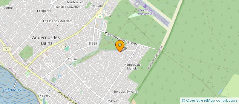 localisation de l'entreprise MONSIEUR CORENTIN COULLAUD  ANDERNOS-LES-BAINS