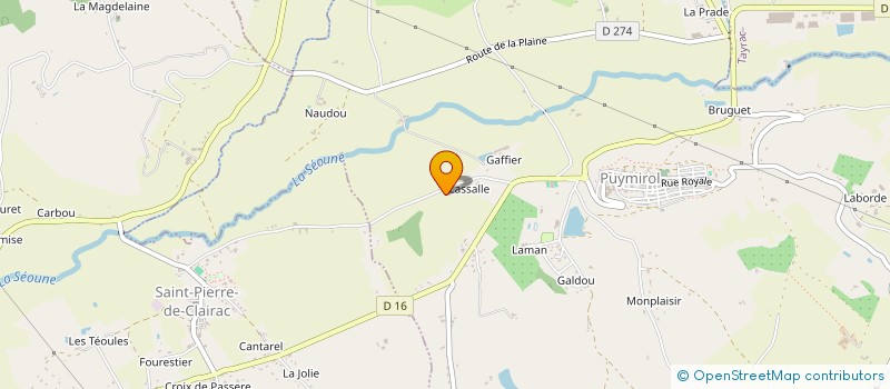 localisation de l'entreprise MONSIEUR CORENTIN COUROUBLE  SAINT URCISSE