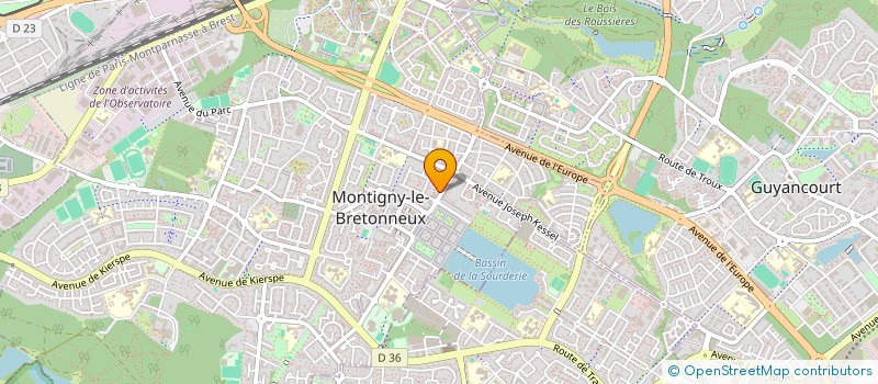 localisation de l'entreprise MONSIEUR CORENTIN COUSIN  MONTIGNY-LE-BRETONNEUX