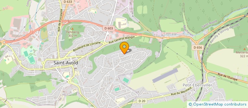 localisation de l'entreprise MONSIEUR CORENTIN CRISTALLO  SAINT-AVOLD