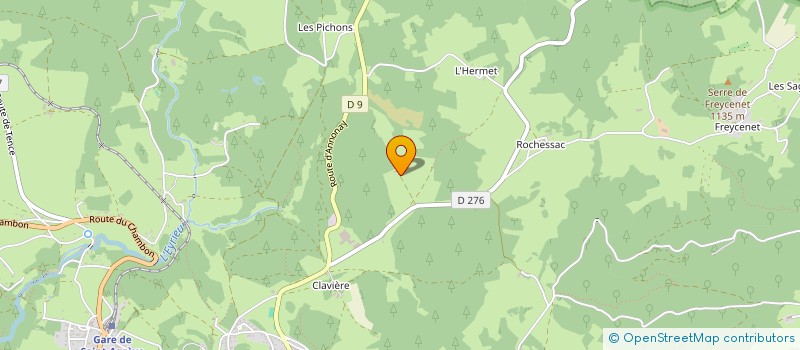 localisation de l'entreprise MONSIEUR CORENTIN CROZE  SAINT-AGREVE