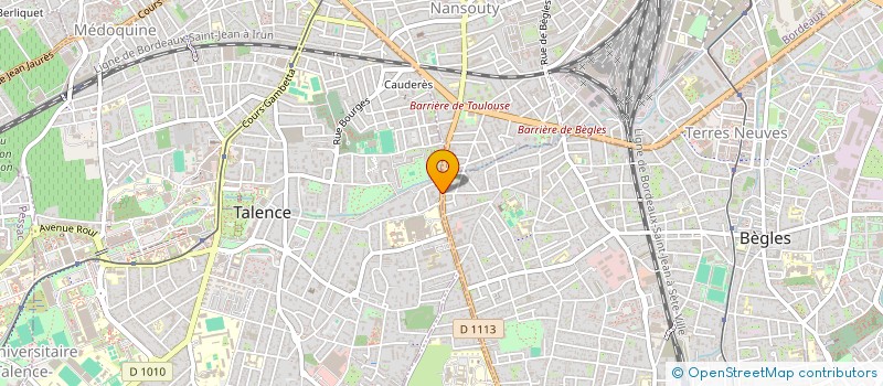 localisation de l'entreprise MONSIEUR CORENTIN CUVELLIEZ  TALENCE