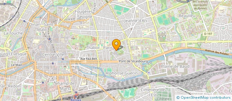 localisation de l'entreprise MONSIEUR CORENTIN CUVELLIEZ  RENNES