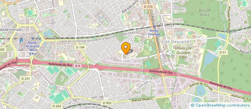 localisation de l'entreprise MONSIEUR CORENTIN CUVELLIEZ  NOISY-LE-GRAND