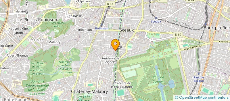localisation de l'entreprise MONSIEUR CORENTIN DAILLIE à SCEAUX