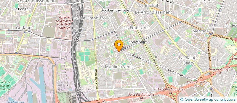 localisation de l'entreprise MONSIEUR CORENTIN DAULEAC  VENISSIEUX