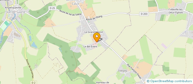 localisation de l'entreprise MONSIEUR CORENTIN DAVID  BELLEVILLE-EN-CAUX