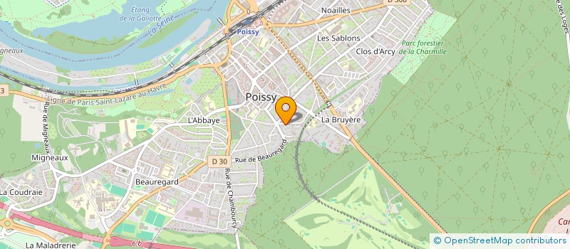 localisation de l'entreprise MONSIEUR CORENTIN DE VAUCOULEURS  POISSY