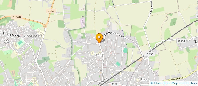 localisation de l'entreprise MONSIEUR CORENTIN DEBIEVE  FENAIN