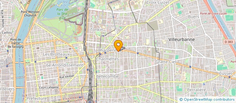 localisation de l'entreprise MONSIEUR CORENTIN DEGORCE  VILLEURBANNE