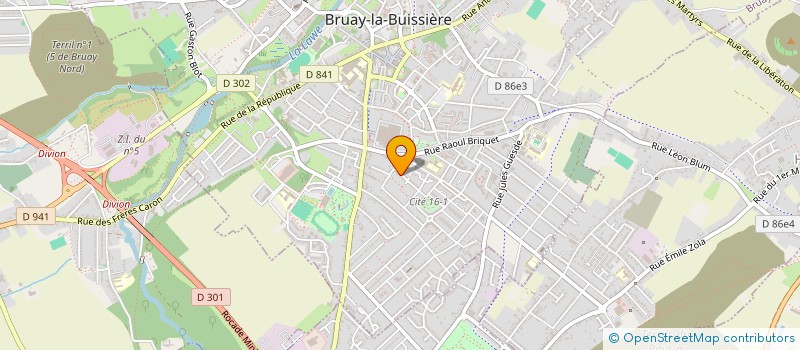 localisation de l'entreprise MONSIEUR CORENTIN DEGOUVE  BRUAY-LA-BUISSIERE