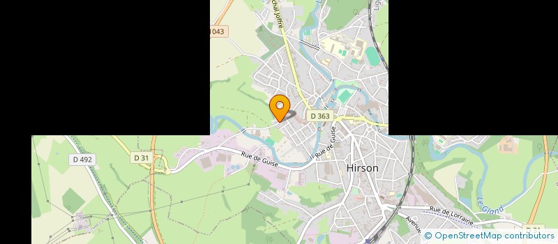 localisation de l'entreprise MONSIEUR CORENTIN DEGUELDRE  HIRSON