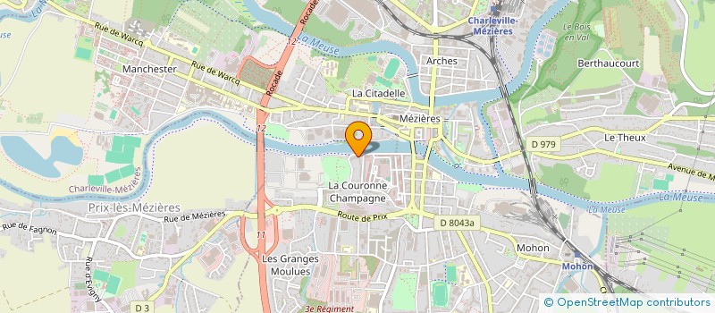 localisation de l'entreprise MONSIEUR CORENTIN DELBARRE  CHARLEVILLE-MEZIERES