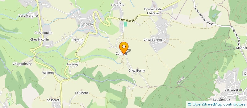 localisation de l'entreprise MONSIEUR CORENTIN DELORME  CHOISY