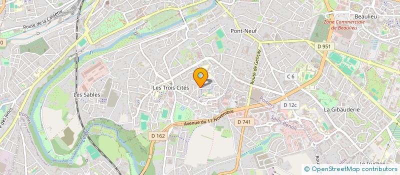 localisation de l'entreprise MONSIEUR CORENTIN DELOUTRE  POITIERS