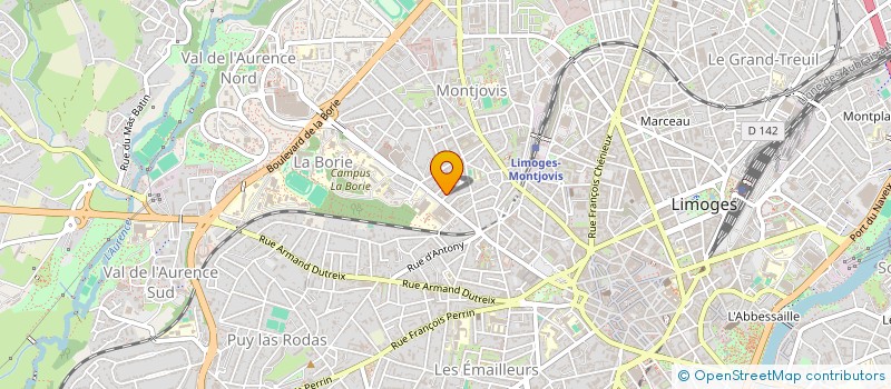 localisation de l'entreprise MONSIEUR CORENTIN DEMERY à LIMOGES