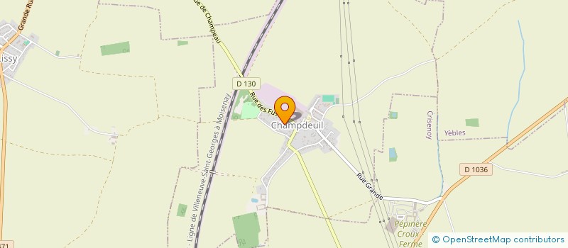 localisation de l'entreprise MONSIEUR CORENTIN DENET  CHAMPDEUIL