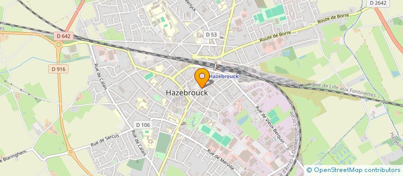localisation de l'entreprise MONSIEUR CORENTIN DENGLEHEM à HAZEBROUCK