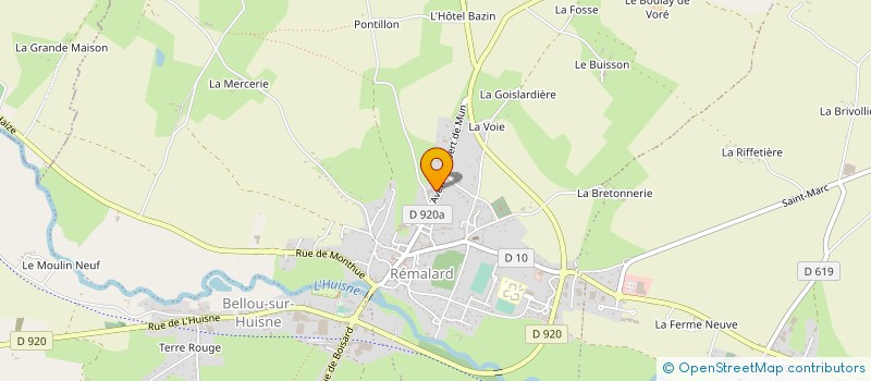 localisation de l'entreprise MONSIEUR CORENTIN DENIS  REMALARD-EN-PERCHE