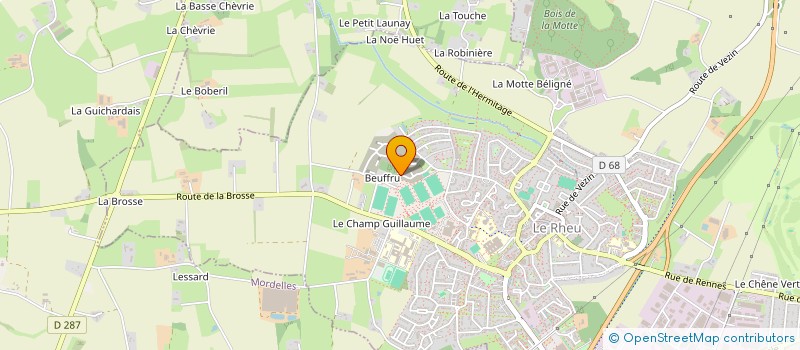 localisation de l'entreprise MONSIEUR CORENTIN DETOC  LE RHEU