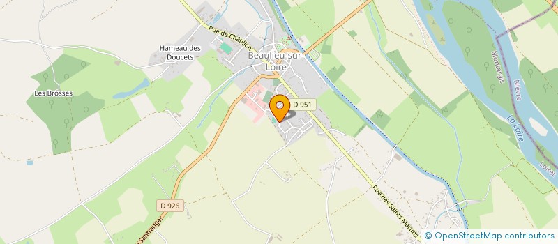localisation de l'entreprise MONSIEUR CORENTIN DOMINGUEZ  BEAULIEU-SUR-LOIRE