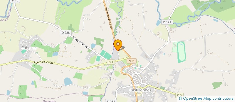 localisation de l'entreprise MONSIEUR CORENTIN DOMINIQUE  CASTILLONNES