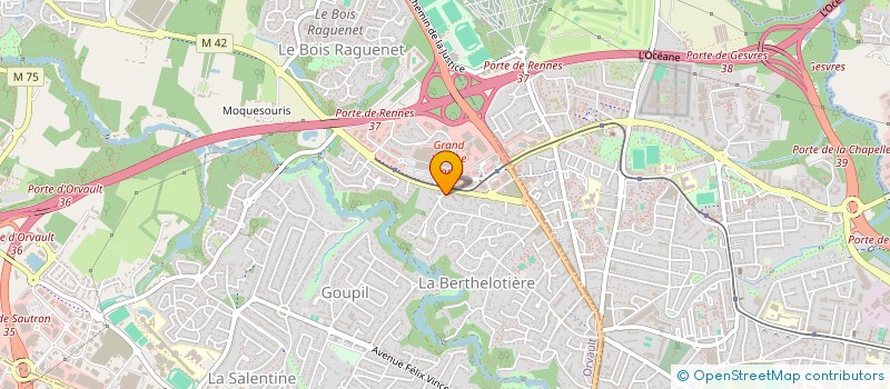 localisation de l'entreprise MONSIEUR CORENTIN DROUET à ORVAULT