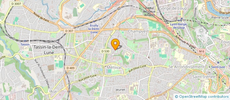 localisation de l'entreprise MONSIEUR CORENTIN DUFOUR  TASSIN-LA-DEMI-LUNE