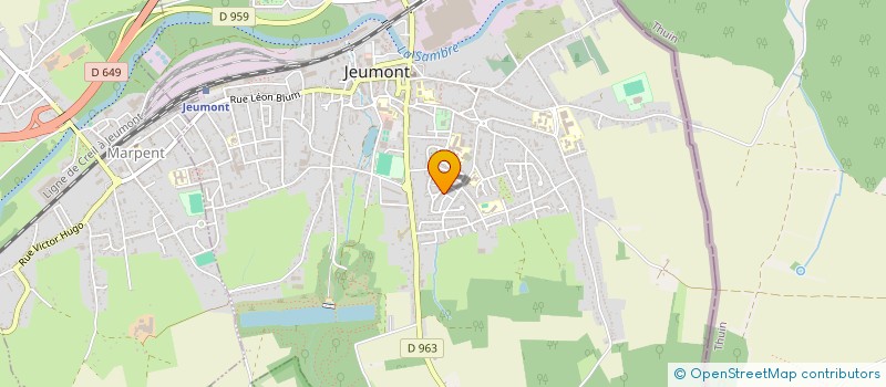 localisation de l'entreprise MONSIEUR CORENTIN DUSSART à JEUMONT