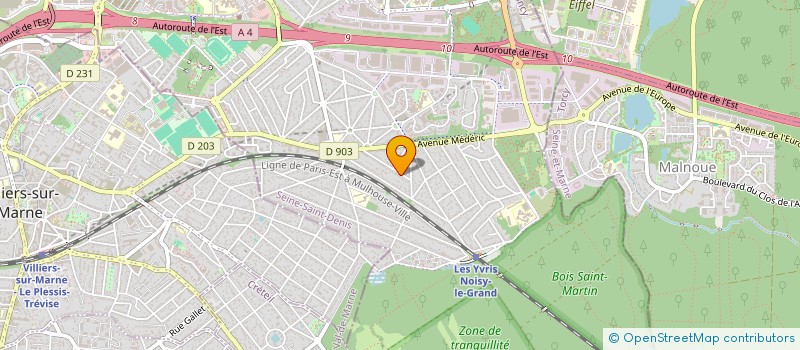 localisation de l'entreprise MONSIEUR CORENTIN ECHIVARD  NOISY-LE-GRAND