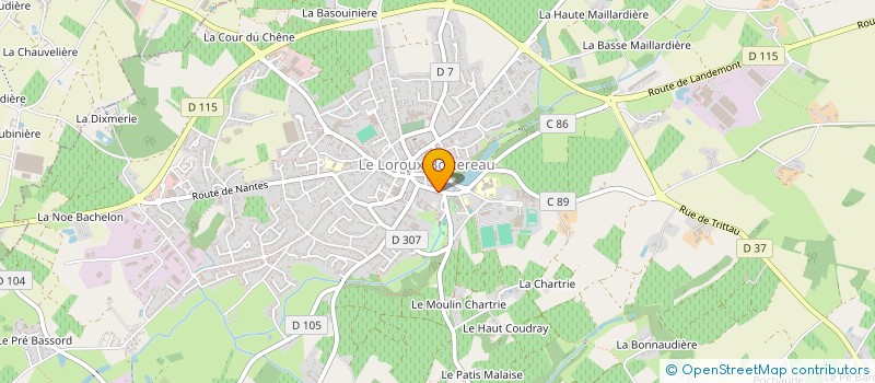 localisation de l'entreprise MONSIEUR CORENTIN ESSELIN  LE LOROUX-BOTTEREAU