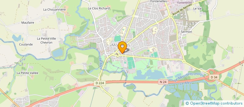 localisation de l'entreprise MONSIEUR CORENTIN FAUCHOUX  MORDELLES