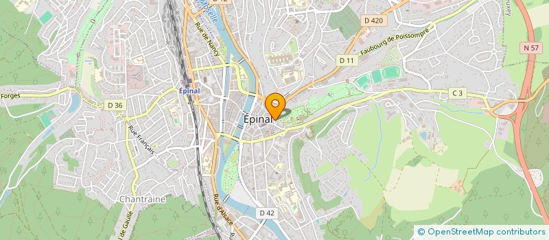 localisation de l'entreprise MONSIEUR CORENTIN FERRY  EPINAL