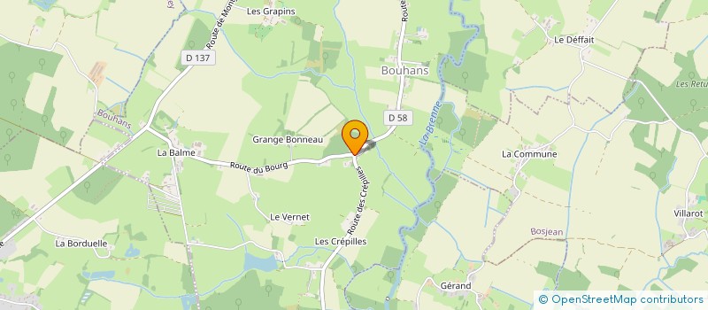 localisation de l'entreprise MONSIEUR CORENTIN FEVRE  BOUHANS