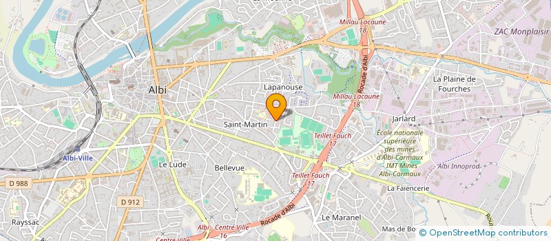 localisation de l'entreprise MONSIEUR CORENTIN FISCHER à ALBI