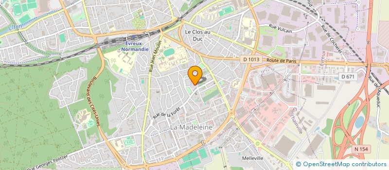 localisation de l'entreprise MONSIEUR CORENTIN FLAUNET à EVREUX
