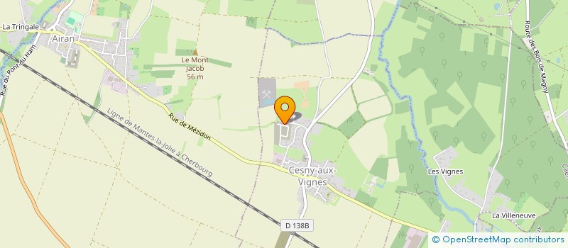 localisation de l'entreprise MONSIEUR CORENTIN FOLLONIER  CESNY-AUX-VIGNES