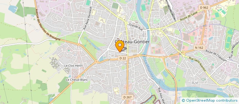 localisation de l'entreprise MONSIEUR CORENTIN FOUCHER à CHATEAU-GONTIER-SUR-MAYENNE