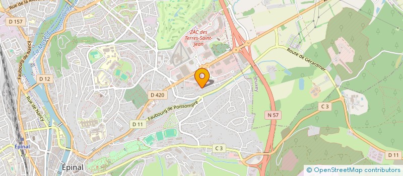 localisation de l'entreprise MONSIEUR CORENTIN FRANCAIS  EPINAL