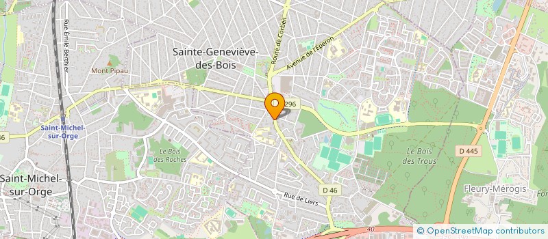 localisation de l'entreprise MONSIEUR CORENTIN GABORIT à SAINTE-GENEVIEVE-DES-BOIS