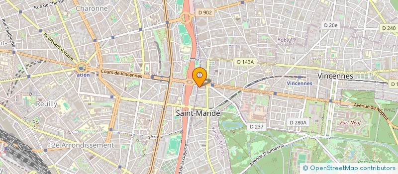 localisation de l'entreprise MONSIEUR CORENTIN GAUTIER à SAINT-MANDE