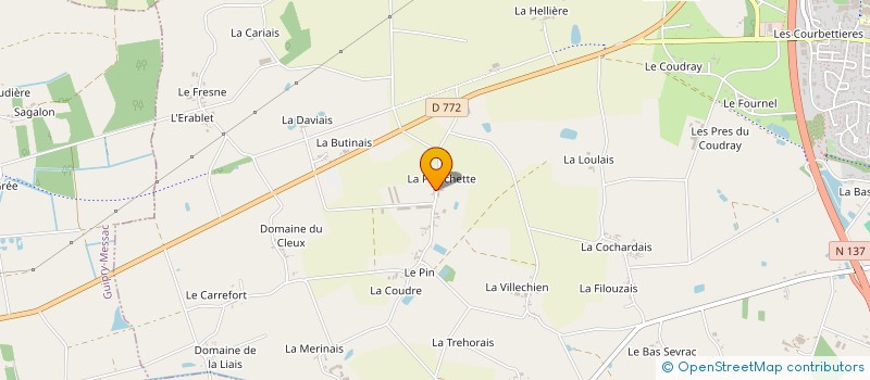 localisation de l'entreprise MONSIEUR CORENTIN GAUVIN  BAIN-DE-BRETAGNE