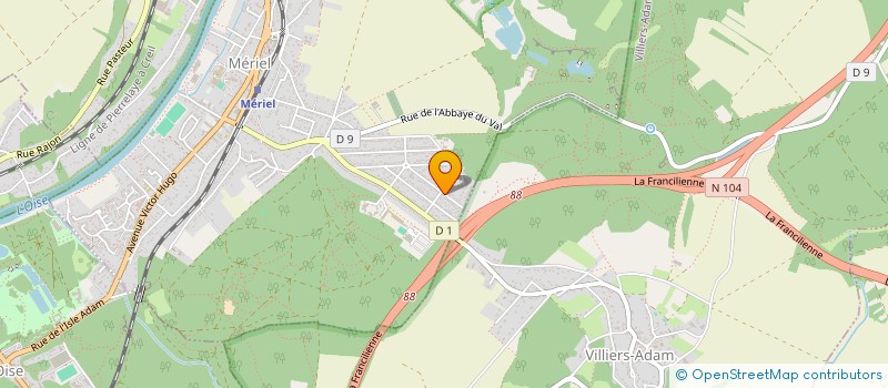 localisation de l'entreprise MONSIEUR CORENTIN GESRET  MERIEL