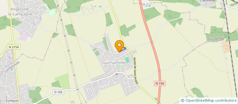 localisation de l'entreprise MONSIEUR CORENTIN GEUFFROY  GUICHAINVILLE