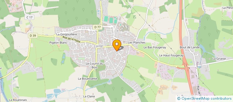 localisation de l'entreprise MONSIEUR CORENTIN GLEMAU  LAILLE