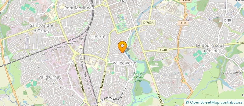 localisation de l'entreprise MONSIEUR CORENTIN GODARD  LA ROCHE-SUR-YON