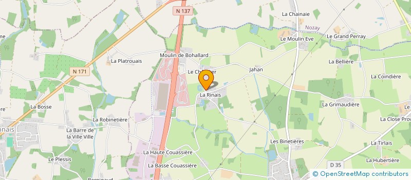 localisation de l'entreprise MONSIEUR CORENTIN GROSSEAU  PUCEUL