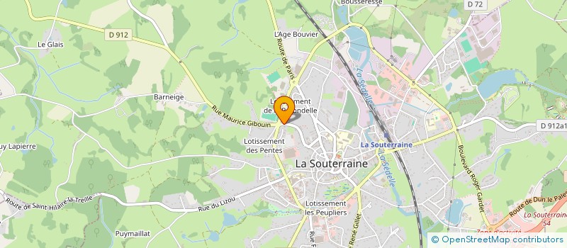localisation de l'entreprise MONSIEUR CORENTIN GUERIN  LA SOUTERRAINE