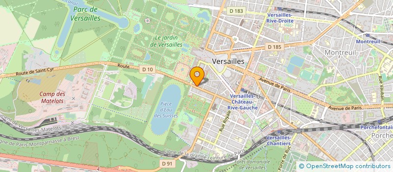 localisation de l'entreprise MONSIEUR CORENTIN GUILLAUME à VERSAILLES