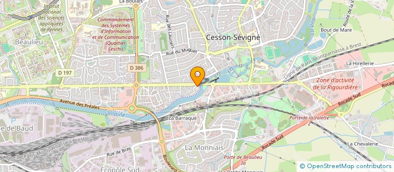 localisation de l'entreprise MONSIEUR CORENTIN GUILLEMOIS  CESSON-SEVIGNE